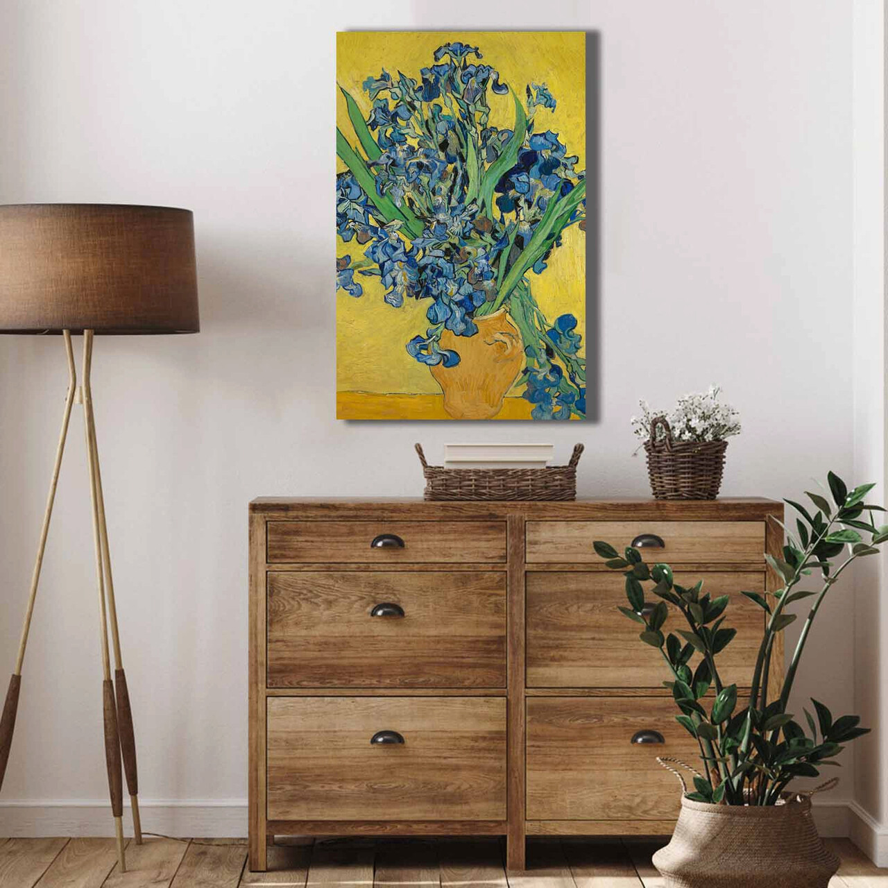 Tablou decorativ, 4570VANGOGH051, Lemn, Multicolor - imagine 4